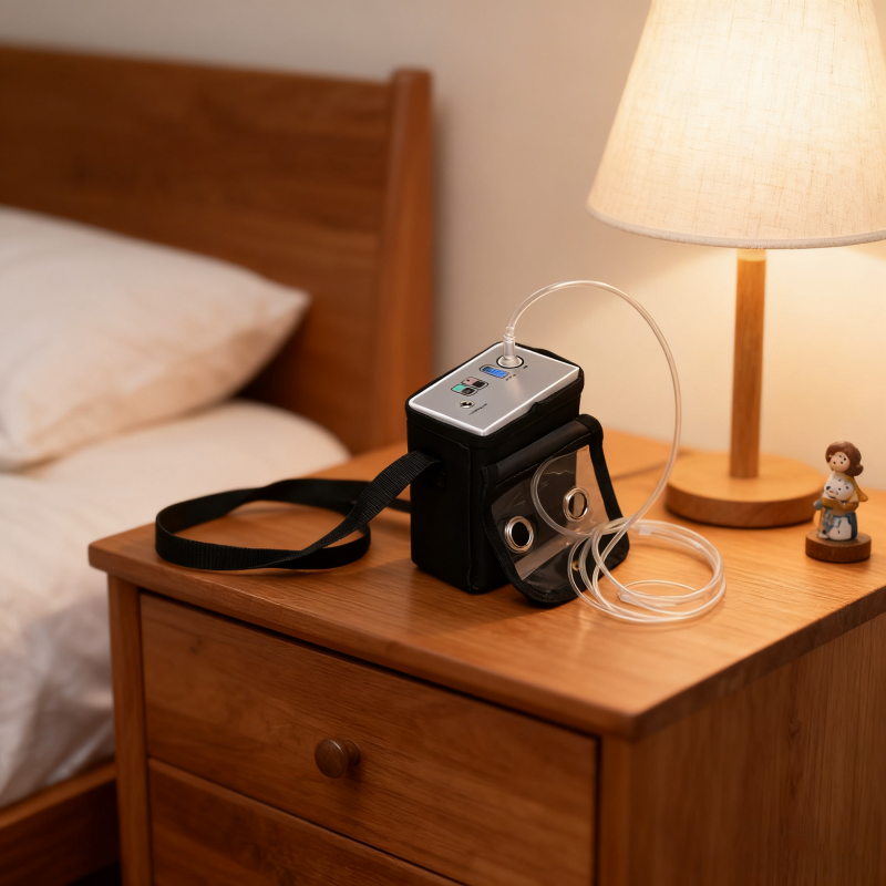 1L 2L 3L Adjustable Flow Portable Oxygen Concentrator with Battery POC-01A