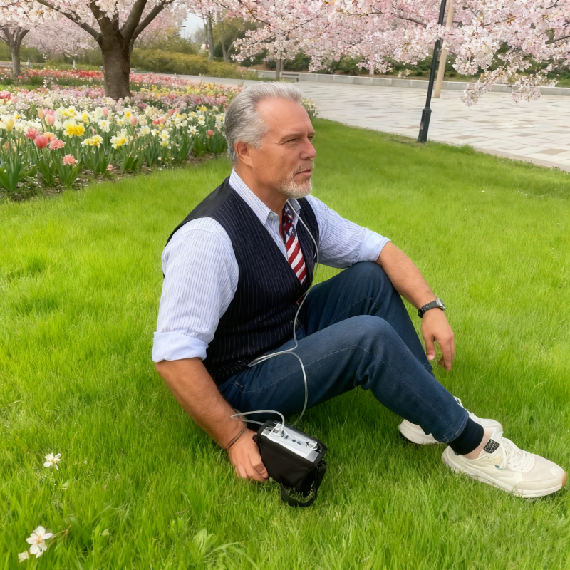 1L 2L 3L Adjustable Flow Portable Oxygen Concentrator with Battery POC-01A