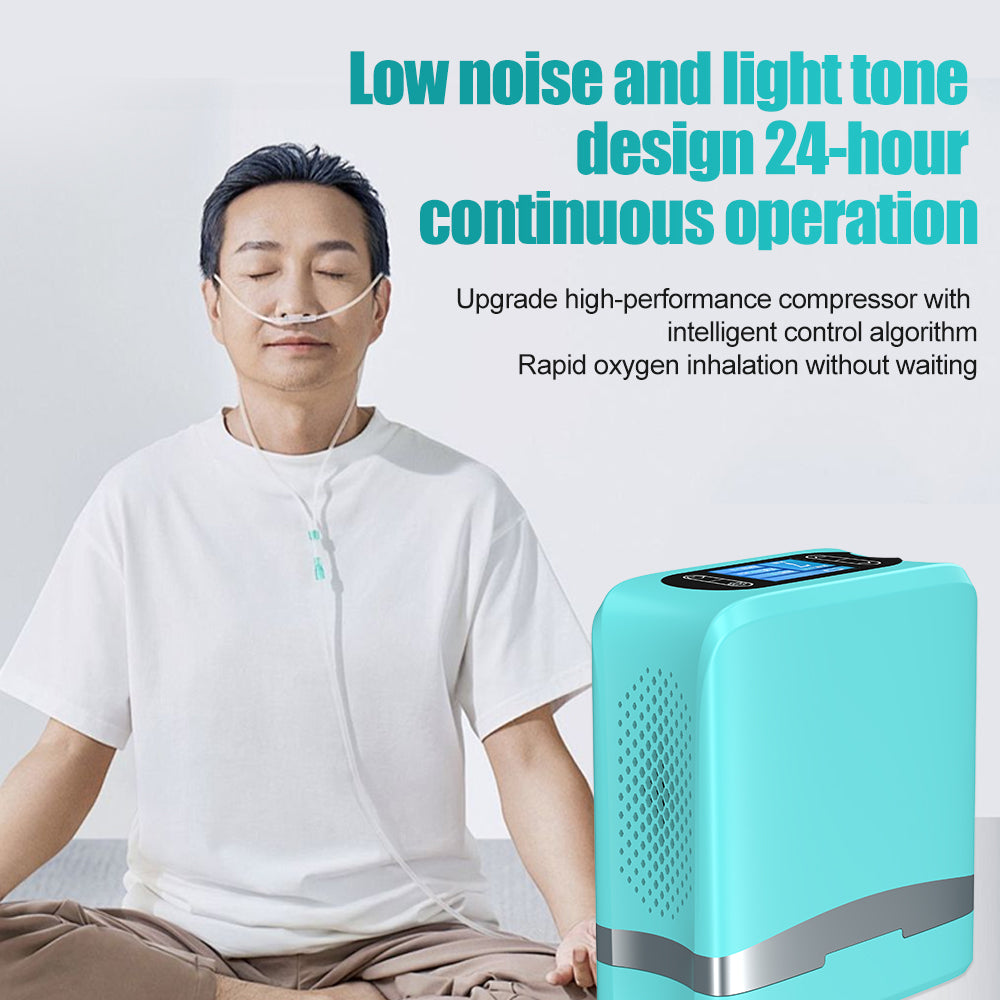 1-7 Gear Portable Oxygen Concentrator with Built-in Battery for Home Car