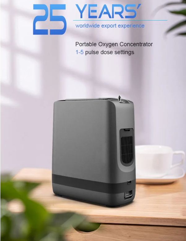 Portable Pulse Oxygen Concentrator Build-in Battery 1-5L setings