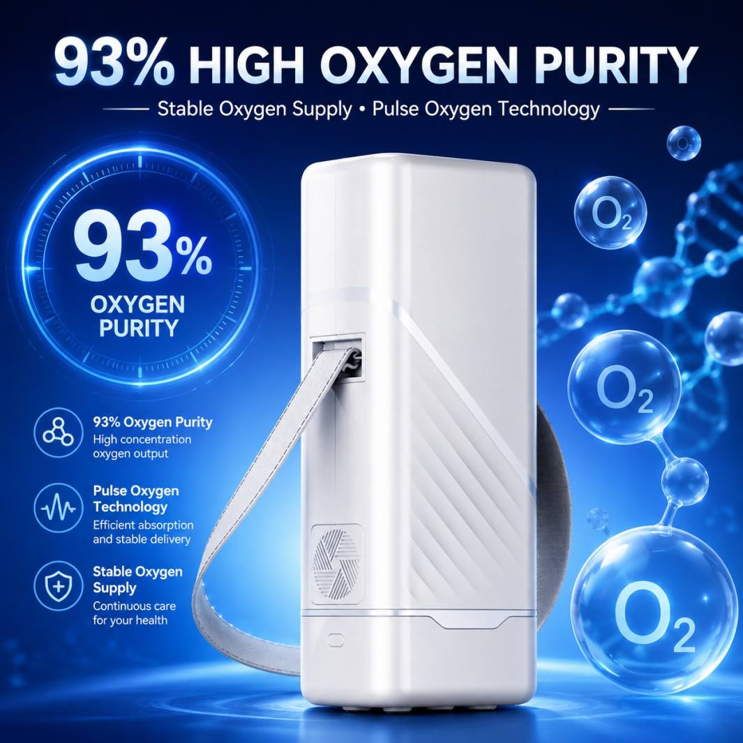 Portable Oxygen Concentrator Constant Flow Battery Backup 1009S